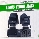 Proton X70 All Weather 10D Floor Mats Stylish Black 3Pcs